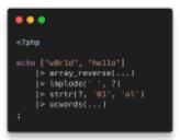 PHP 8.6 pipe operator