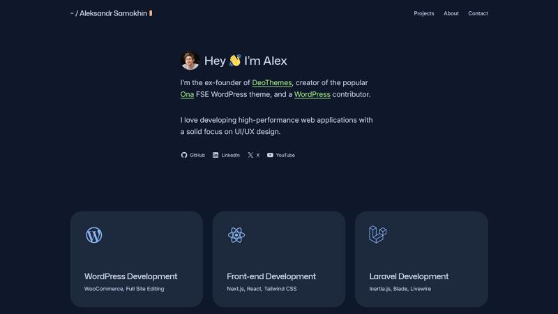Web dev portfolio redesign